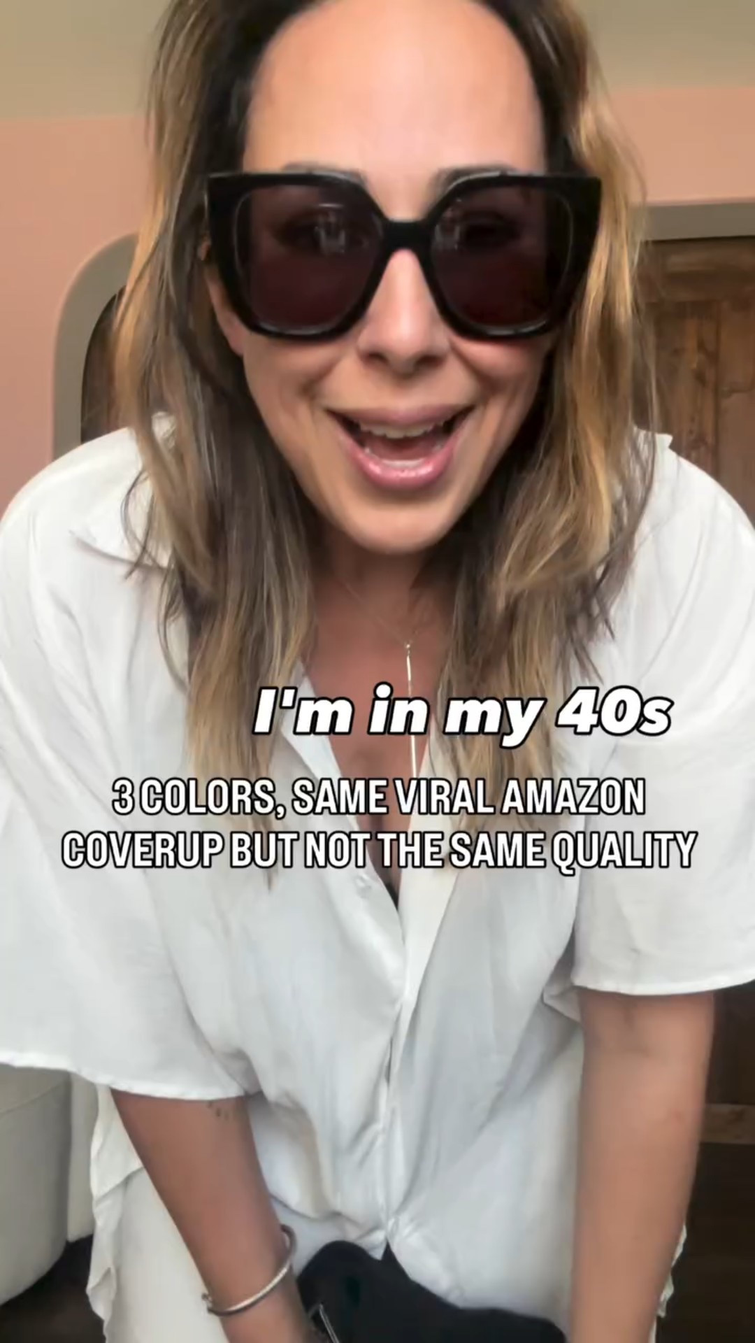𝟰𝟬𝘀 𝗺𝗼𝗺 𝗳𝗶𝗻𝗱𝘀: Tried the viral Amazon coverup in 3 colors, and the quality?
All over the place. One’s great, one’s fine, and one’s already in my car for return.
Which one looked the best though?

#LTKStyleTip #LTKU #LTKSeasonal