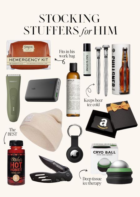 Holiday gifts to buy early! Get a head start with stocking stuffers so you’re not rushing last minute! // Gifts for him, small gifts, stocking gift idea, stocking gifts, stocking stuffer, men’s gifts, guys gifts, grooming gifts, 2023 holiday gifts, 2023 holiday gift guide, Christmas gift ideas 2023, 2023 holiday gifts



#LTKGiftGuide #LTKmens #LTKHoliday