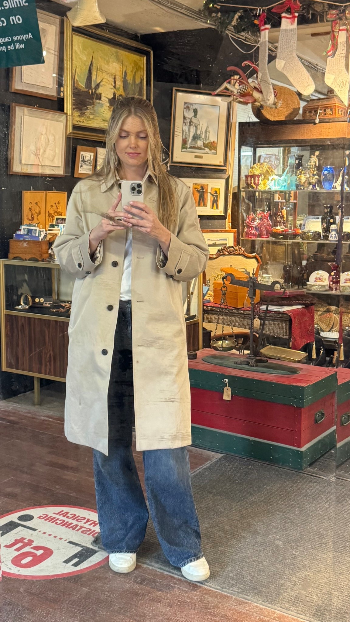 Vintage shopping for styling our interior design projects in the perfect spring trench coat. 

#LTKjeans #LTKcanada #LTKworkwear
