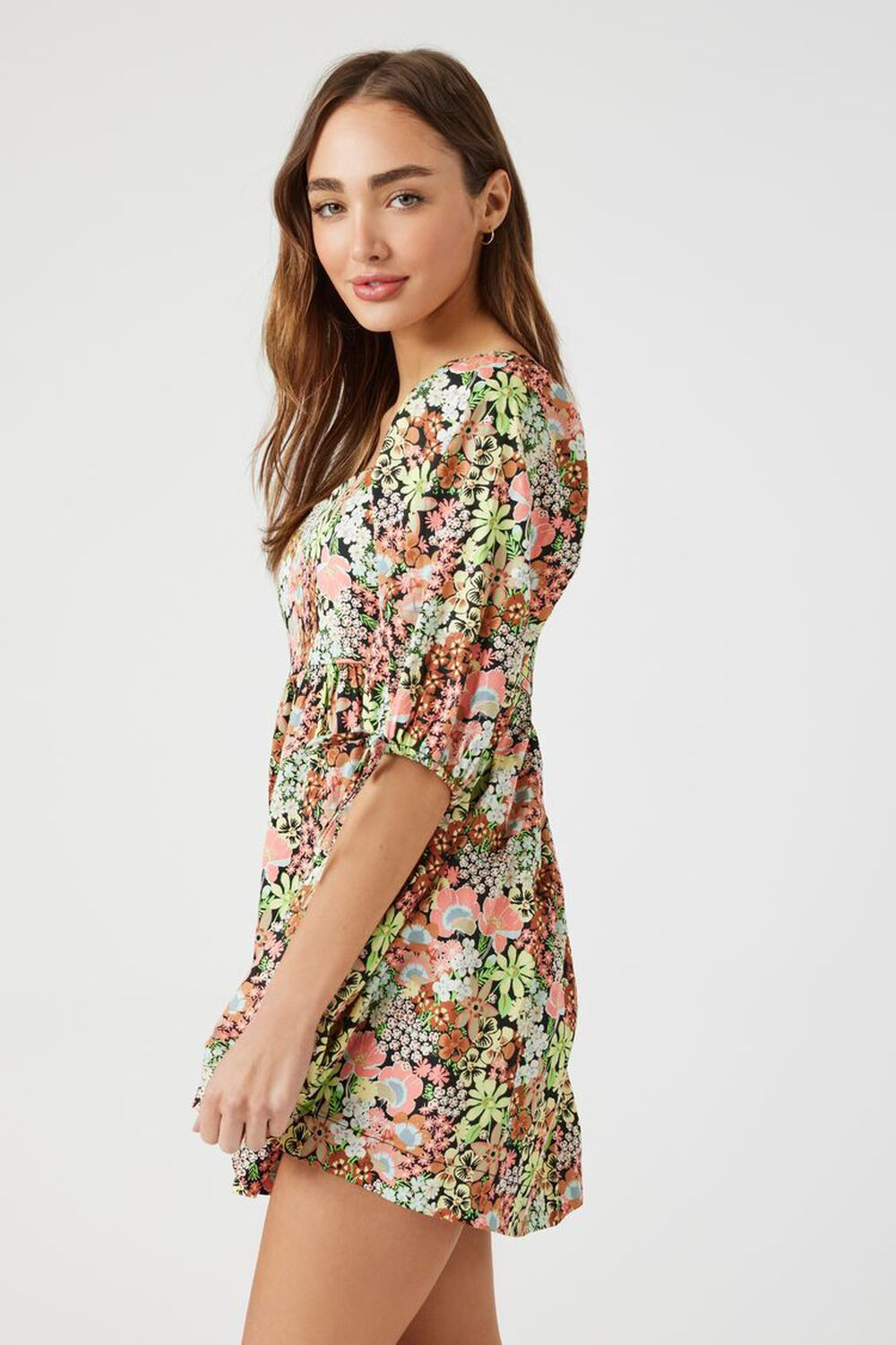Floral Print Babydoll Dress | Forever 21 (US)