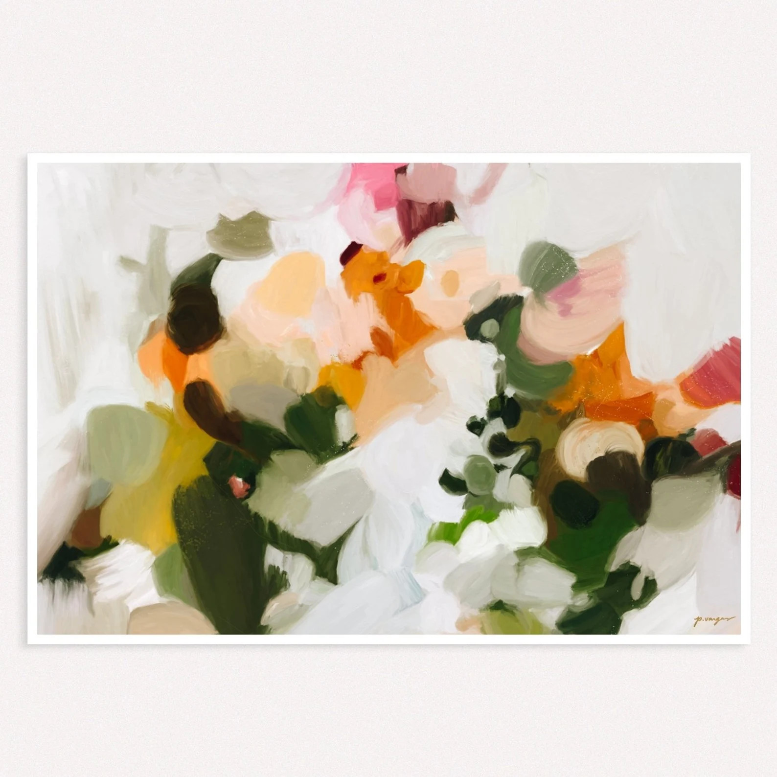 Elwood, Emerald Green and Orange Abstract Art Contemporary Art Colorful Wall Art Oversized Bedroo... | Etsy (US)