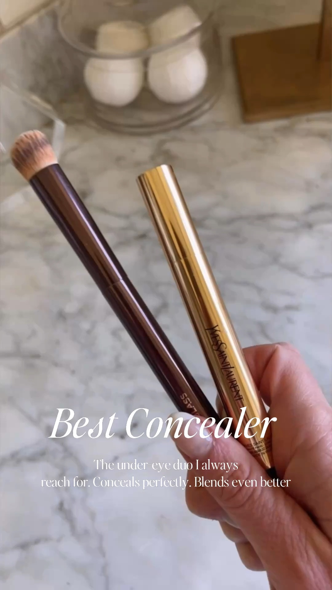 Finally found a concealer that works for my skin in my 40s and this brush is a must 