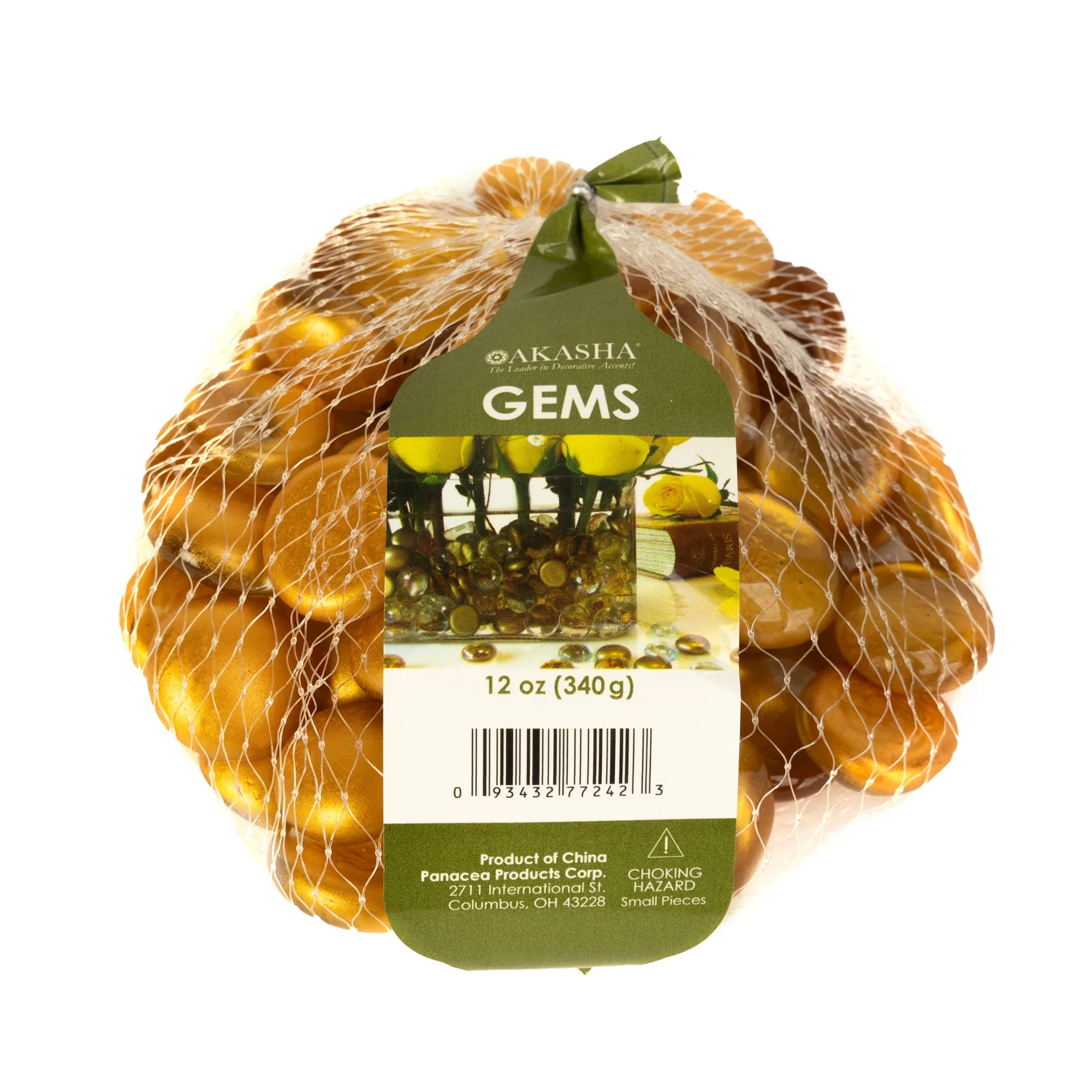 Gold Matte Metal Glass Gems 12 oz. | Walmart (US)