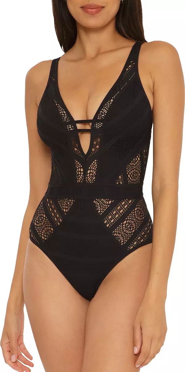 Becca Women's Color Play Crochet Plunge One Piece | Dick's Sporting Goods | Dick's Sporting Goods
