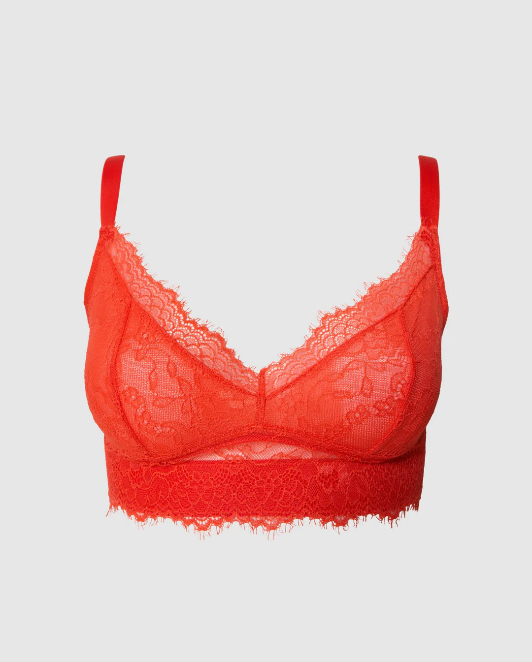 Lace Support+ Bra Fiery Red | Understatement