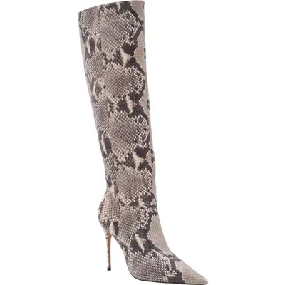 André Assous Imani Leather Knee High Boot in Python Leather at Nordstrom, Size 11 | Nordstrom