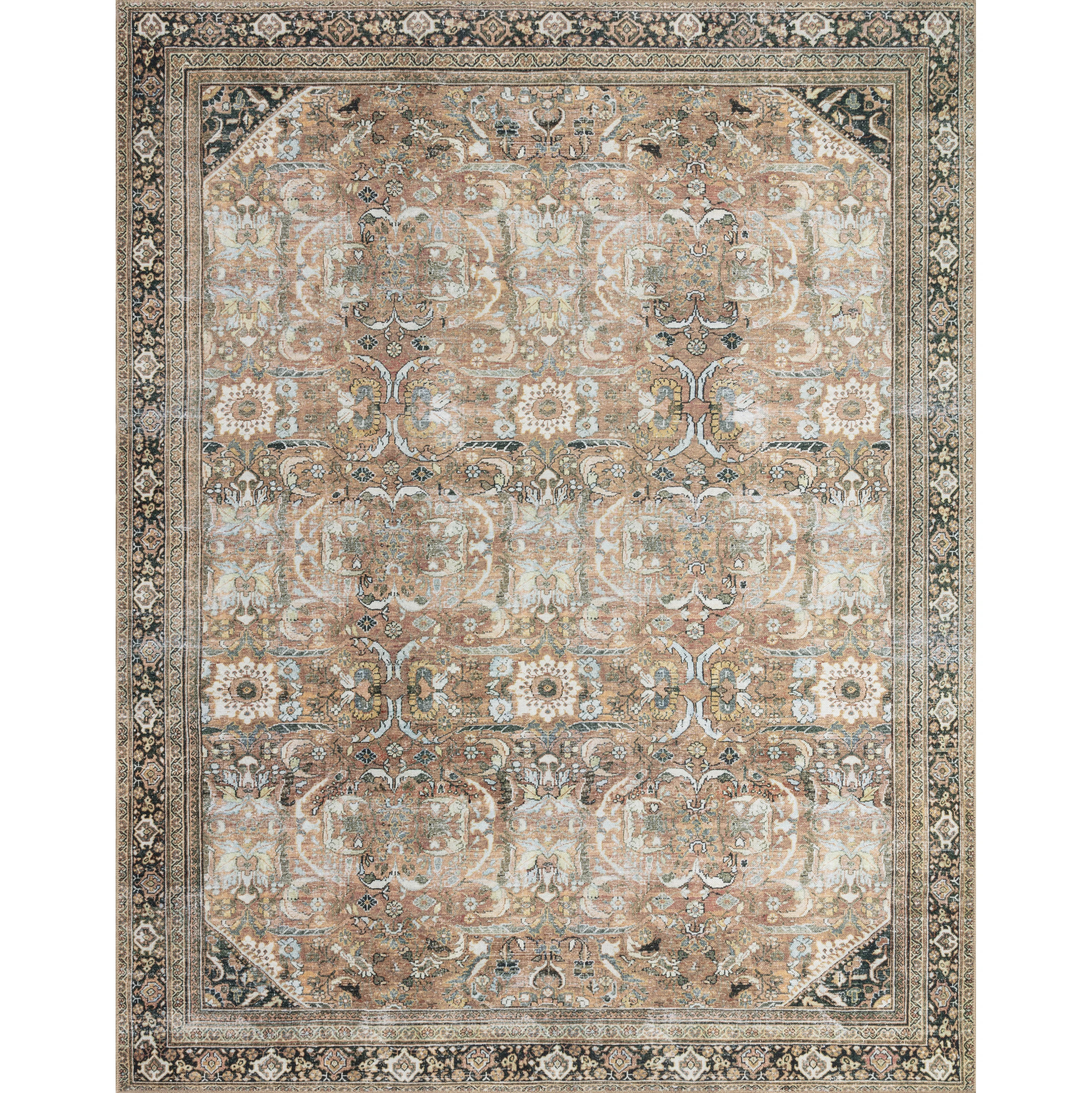 Bungalow Rose Vache Oriental Orange/Beige Area Rug & Reviews | Wayfair | Wayfair North America