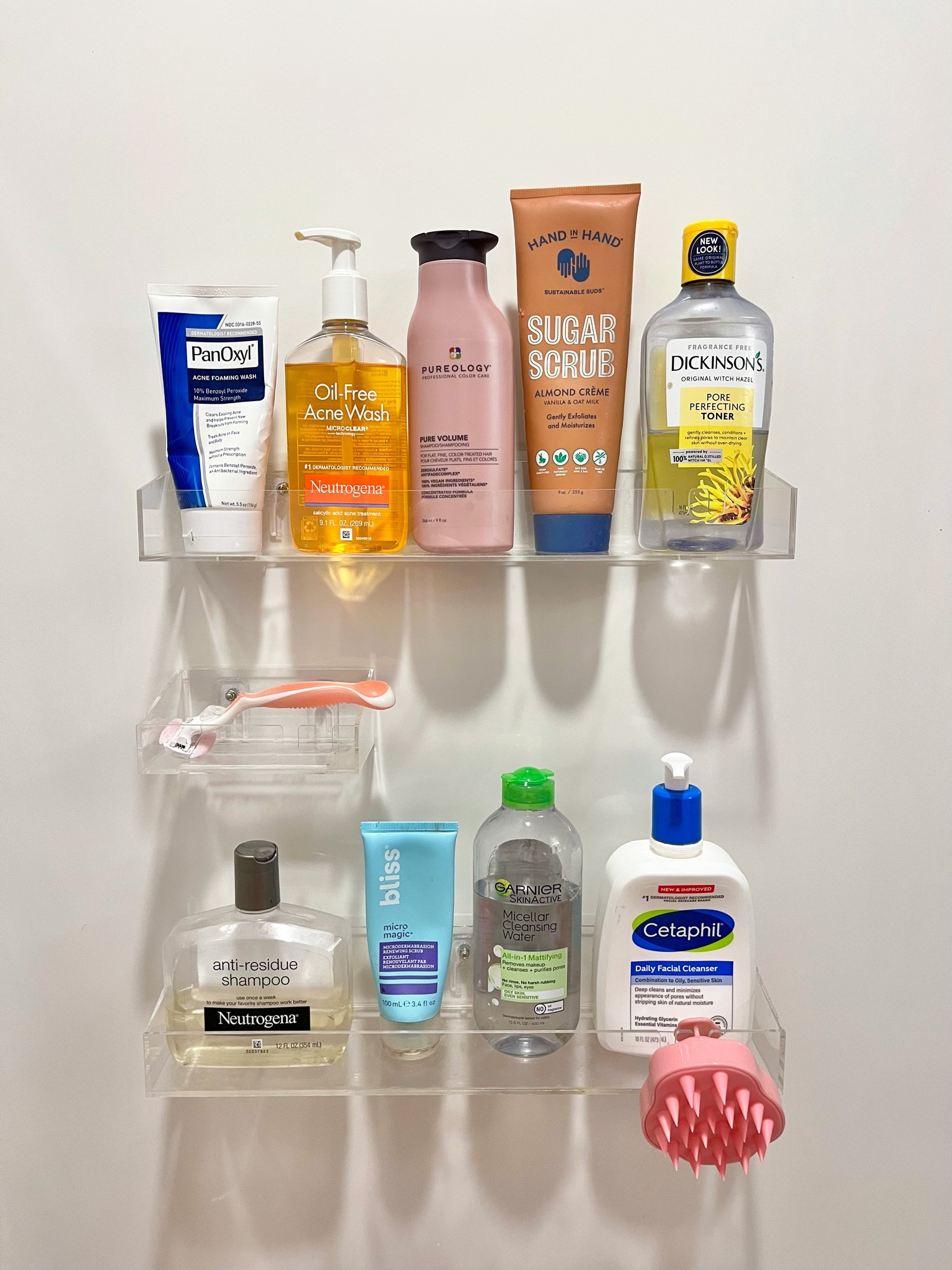 my shower setup! so happy with my acrylic stick-on shelves from amazon. plus linked all my hair & skincare favs 🧼🛀

#LTKbeauty #LTKhome #LTKfindsunder50