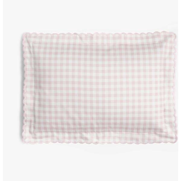 Picnic Gingham Toddler Pillow Set, Pink | Maisonette