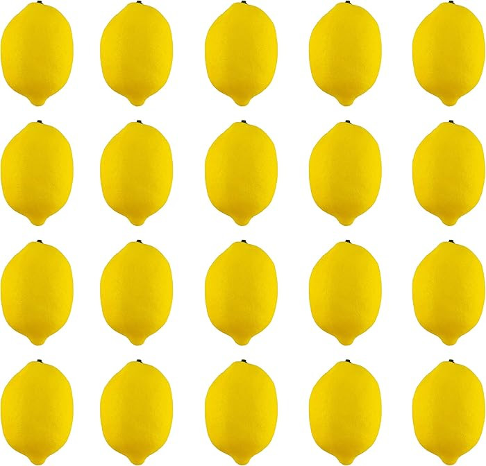 Artificial Lemons Simulation Lifelike Small Lemons Fake Fruit for Home Kitchen Wedding Party Deco... | Amazon (US)