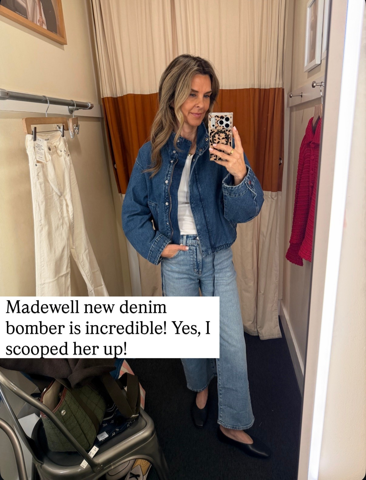 -Madewell denim bomber is fabulous. I oversized to M 
-Mother petite jeans. I’m 5’6”
-Madewell flats TTS 


#LTKdayinmylife #LTKOver40 #LTKootd