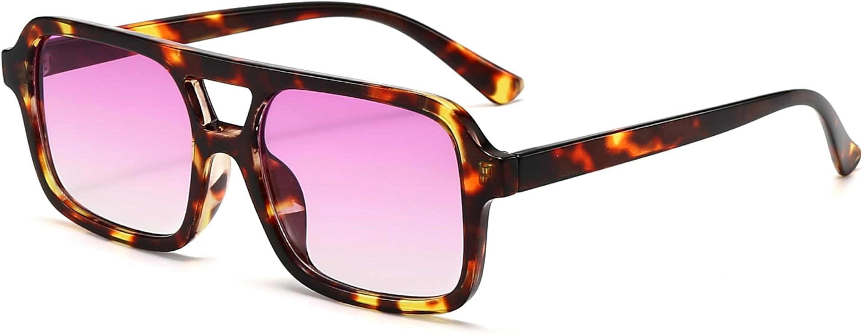 AIEYEZO Retro Square Sunglasses for Women Men Trendy Rectangle Aviator Sun Glasses Vintage 70s Sh... | Amazon (US)
