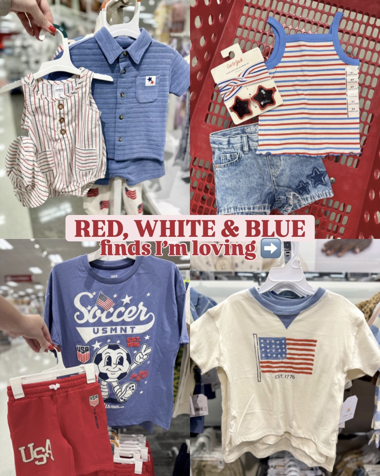 Red, white & blue outfits I’m loving! Perfect for the 4th of July! 🇺🇸

#LTKKids #LTKBaby #LTKSeasonal
