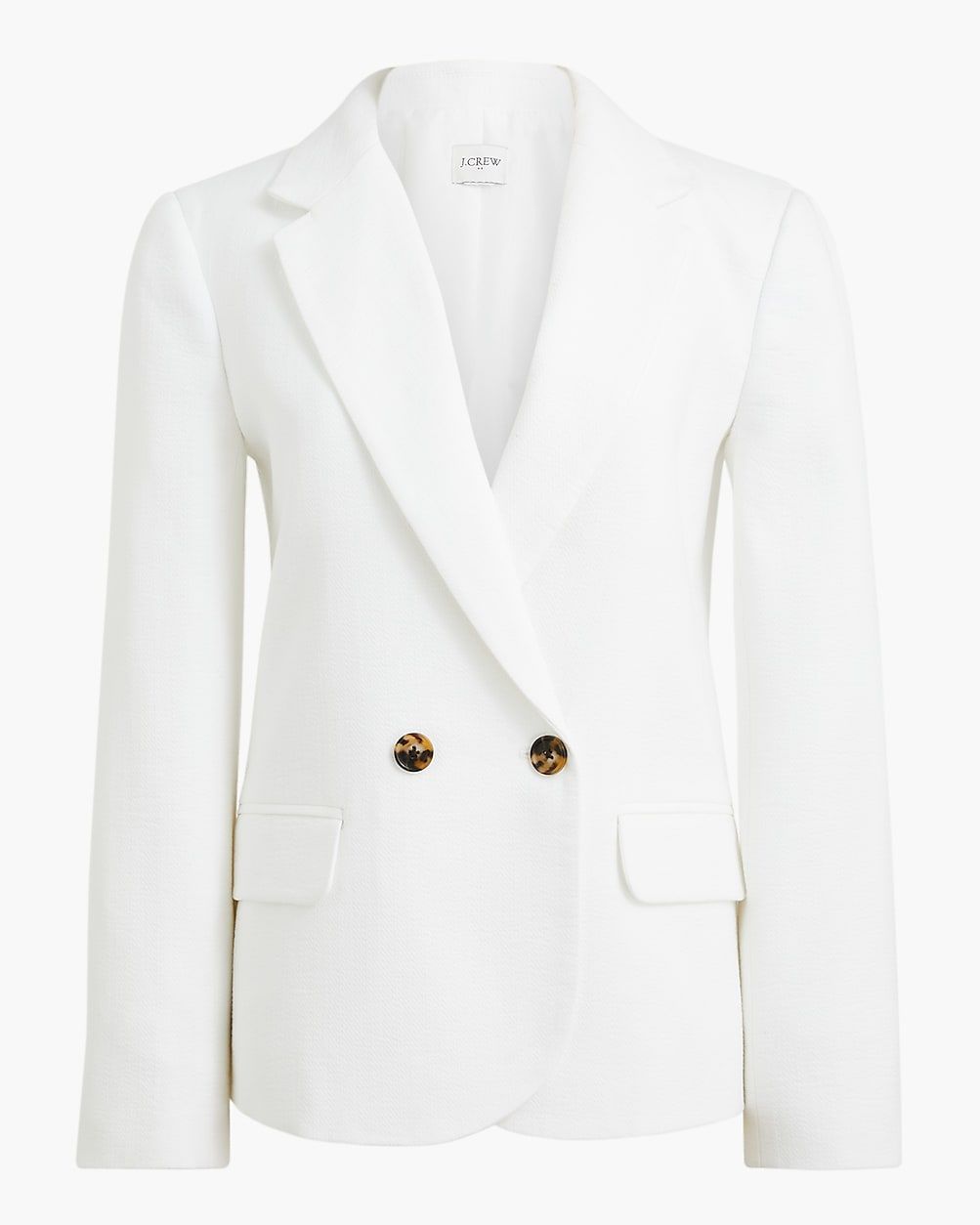 Petite cotton-blend textured blazer | J.Crew Factory