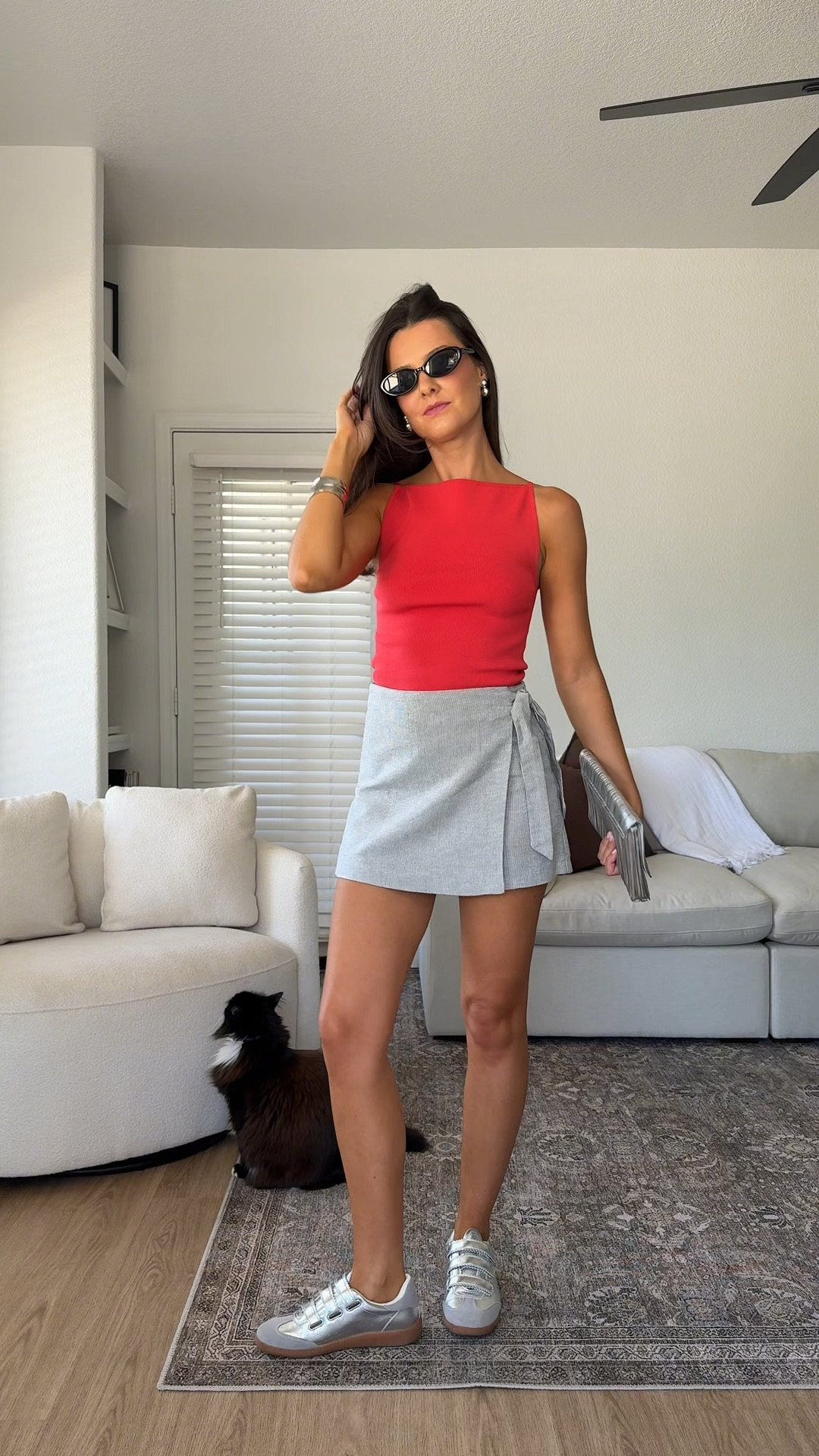 Simple & easy Memorial Day outfits! The beauty of a capsule wardrobe is being able to mix in fun pieces here and there for special occasions, so a lot of these items are closet staples that I style year-round! 

I’m 5’7” and wear a size XS/25 in most brands except for Aritzia, where I’m a size small. **I sized down one size (to a 24) in the Aritzia jeans with tie belt, which is why they fit me more high waisted! 

#LTKSeasonal #LTKStyleTip