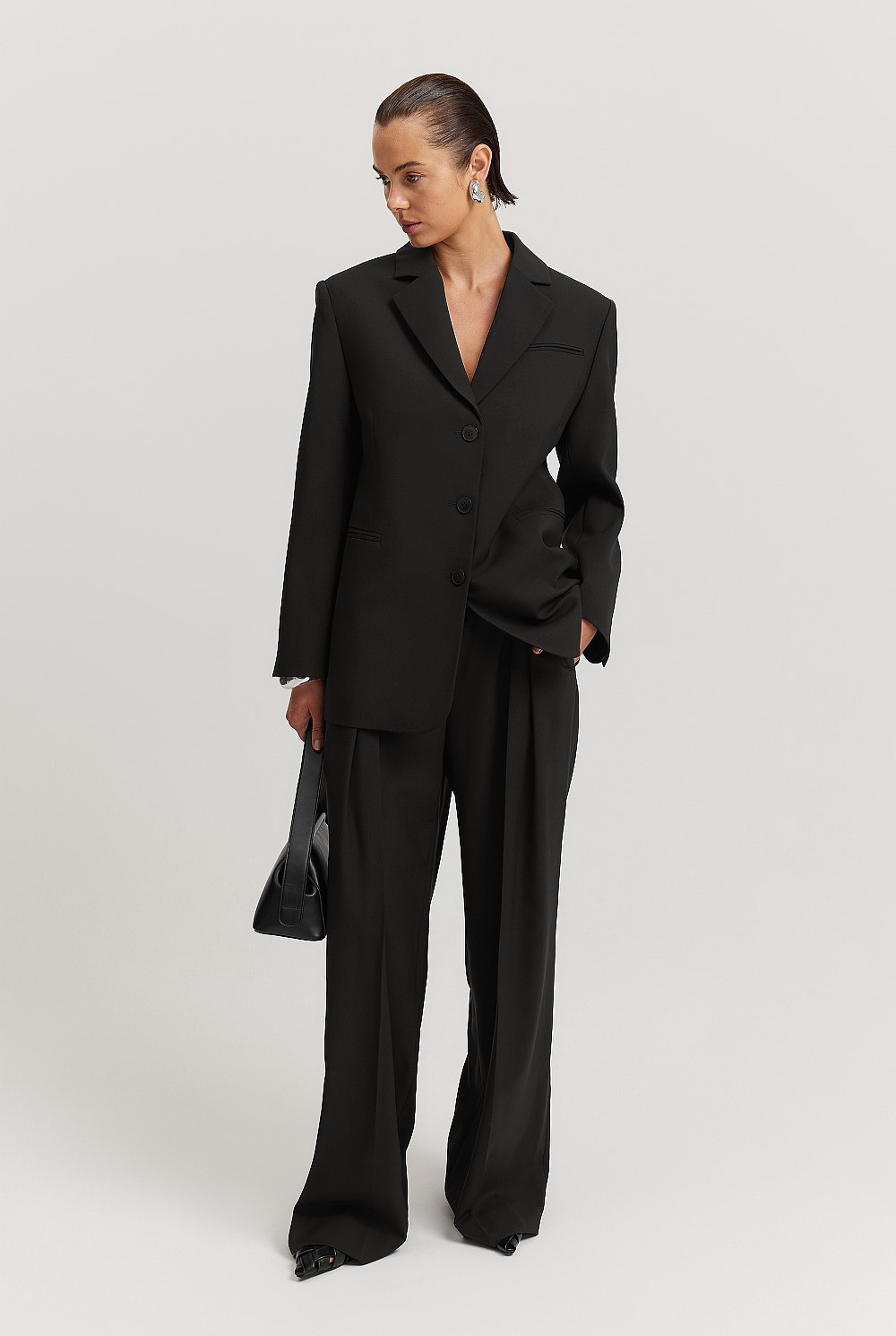 Wool Single-Breasted Blazer | Country Road