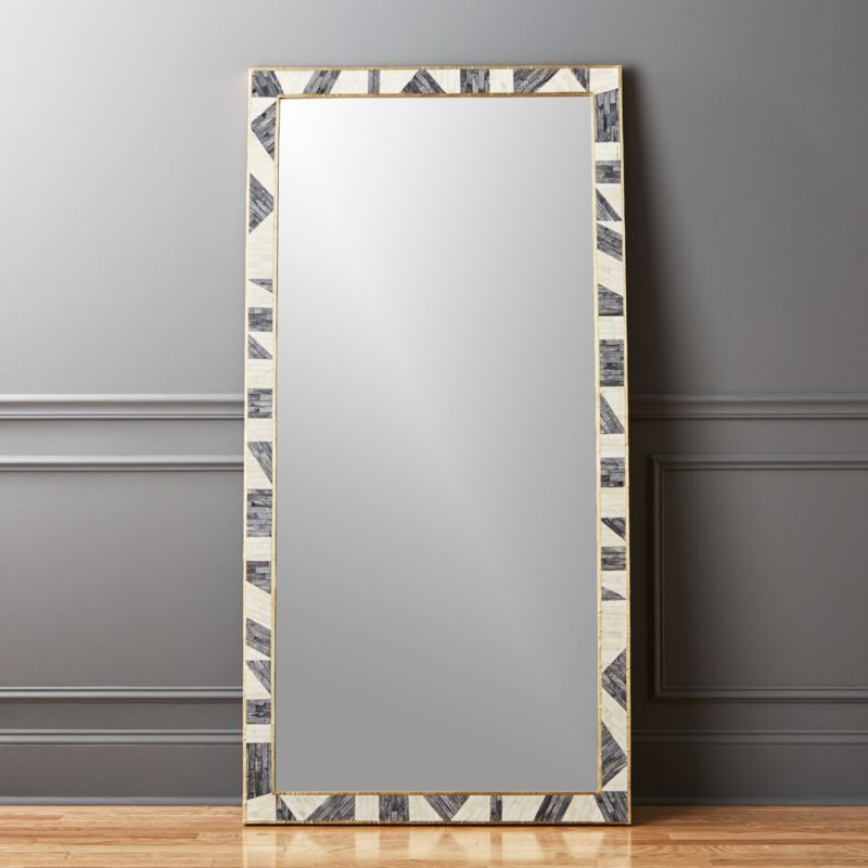 Grace Bone Inlay Mirror 36"x72" + Reviews | CB2 | CB2