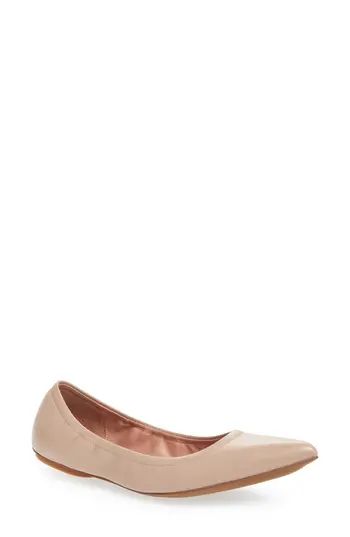 Women's Linea Paolo Nico Pointy Toe Flat, Size 7 M - Pink | Nordstrom