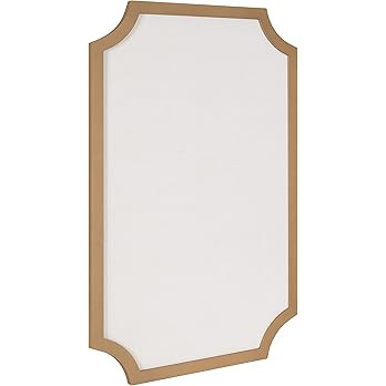 Kate and Laurel Holbrook Modern Scalloped Fabric Pinboard, 24 x 36, Gold, Decorative Bulletin Boa... | Amazon (US)