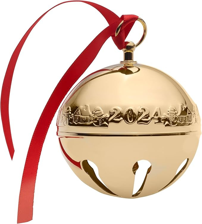 Wallace 2024 Gold Plated Sleigh Bell Ornament 35th Edition | Amazon (US)
