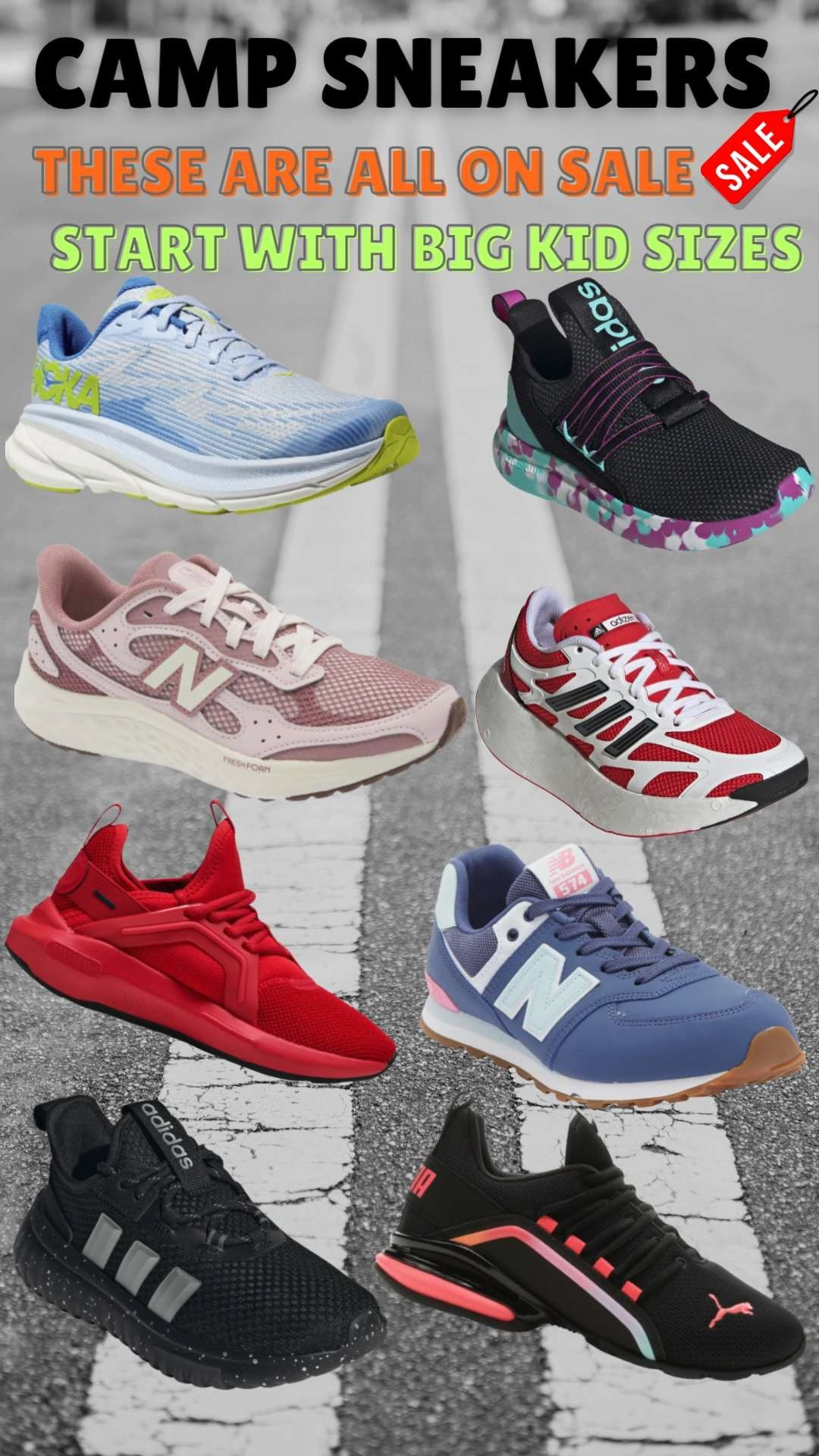 You need athletic sneakers for camp and I have all the best from Nordstrom Rack.  They always have the best selection of sneakers.  These are my favorites and these are all BIG KID sizes and all on SALE.  

 #LTKActive #LTKSaleAlert #LTKKids