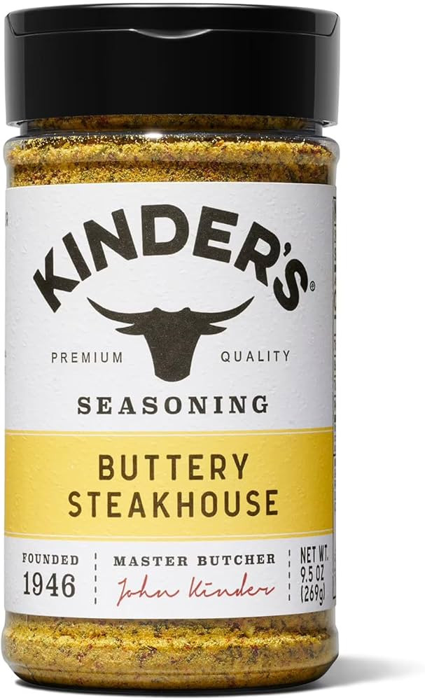 KINDER Buttery Steakhouse Seasoning 9.5 oz. (Pack Of 1). Included FREE Plastic Spoons | Amazon (US)