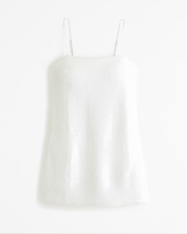 Women's Sequin Squareneck Mini Dress | Women's The A&F Wedding Shop | Abercrombie.com | Abercrombie & Fitch (US)