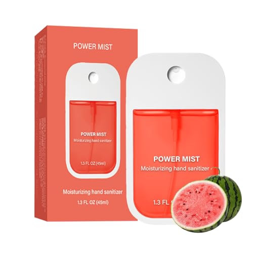 FBEZEB Power Mist Hydrating Hand Sanitizer Spray, Portable Travel-Size Hand Sanitizer Spray, 500-Sprays Each，Suitable for Both Adults and Children (Watermelon) | Amazon (US)
