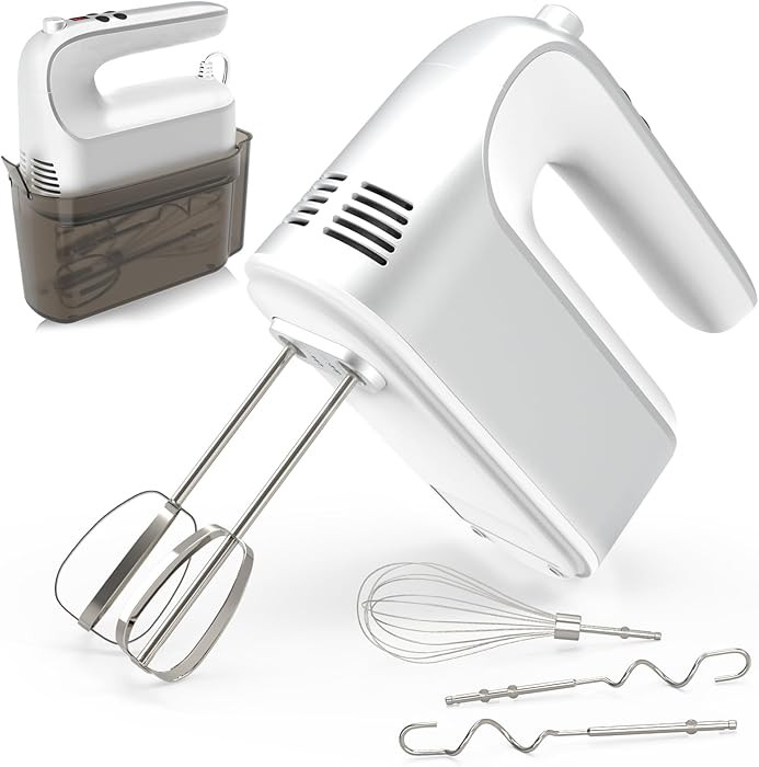 CBQ Hand Mixer Electric, 9 Speed 400W Handheld Mixer with Digital Display, Touch Button, Turbo, S... | Amazon (US)
