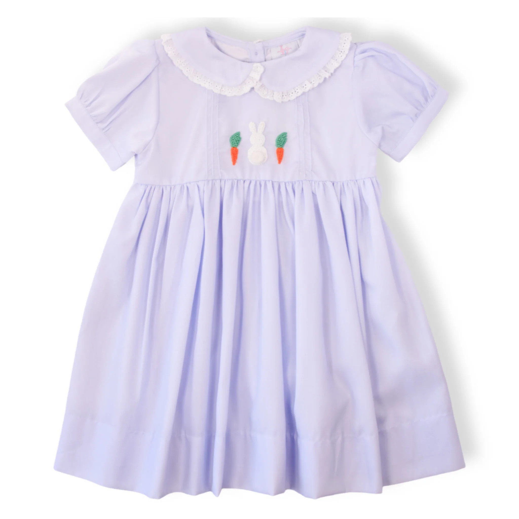 PRE-ORDER French Knot Bunny and Carrot Smocked Dress | Lillie & Lilah