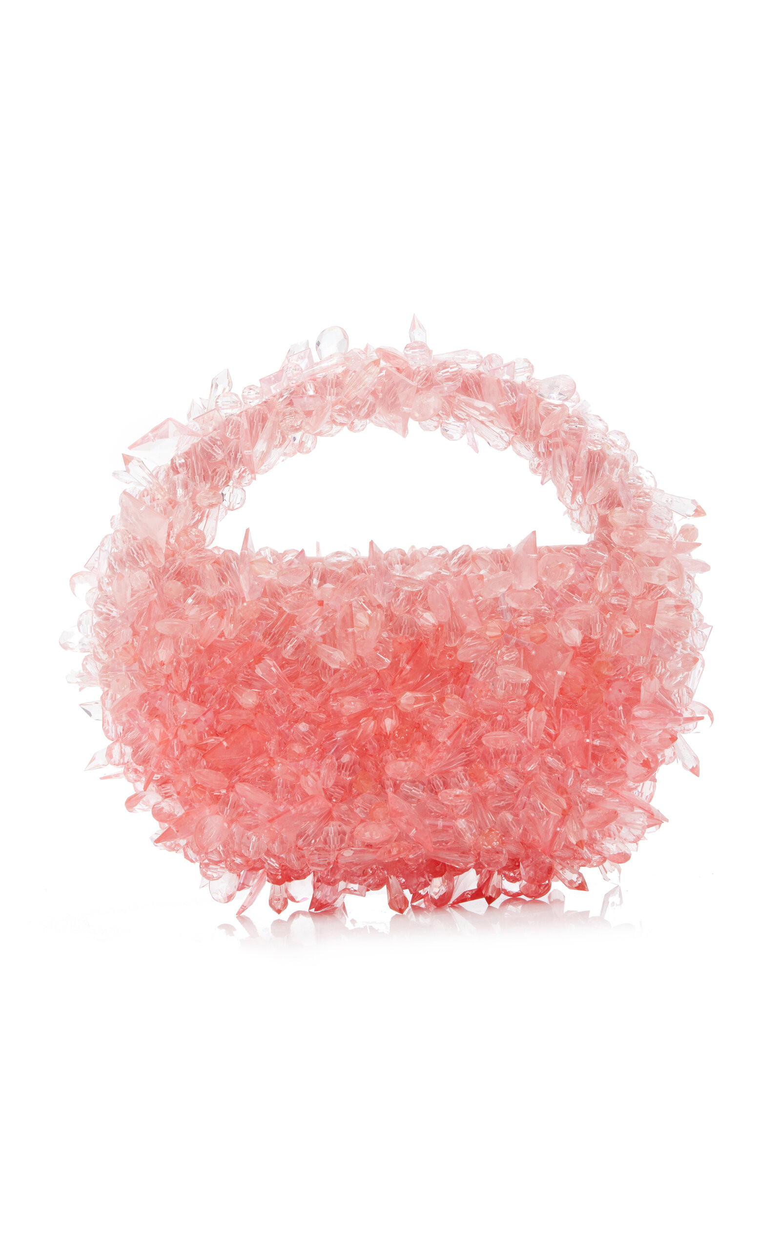Clio Peppiatt - Quartz Beaded Bag - Pink - OS - Moda Operandi | Moda Operandi (Global)