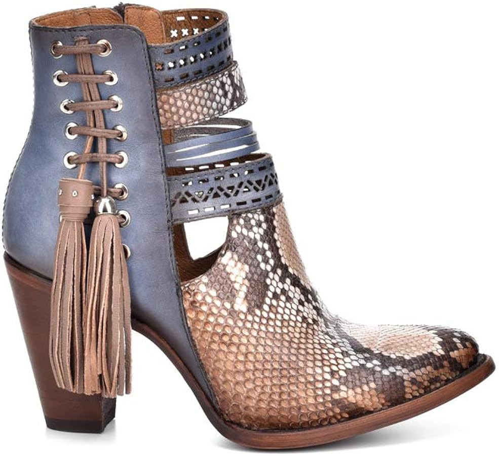 Cuadra Women's Bootie in Genuine Python Leather with Zipper | Amazon (US)