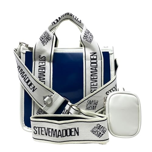 Steve Madden Women's Bwebber Bag (Galaxy Blue Faux Patent Leather) | Amazon (US)