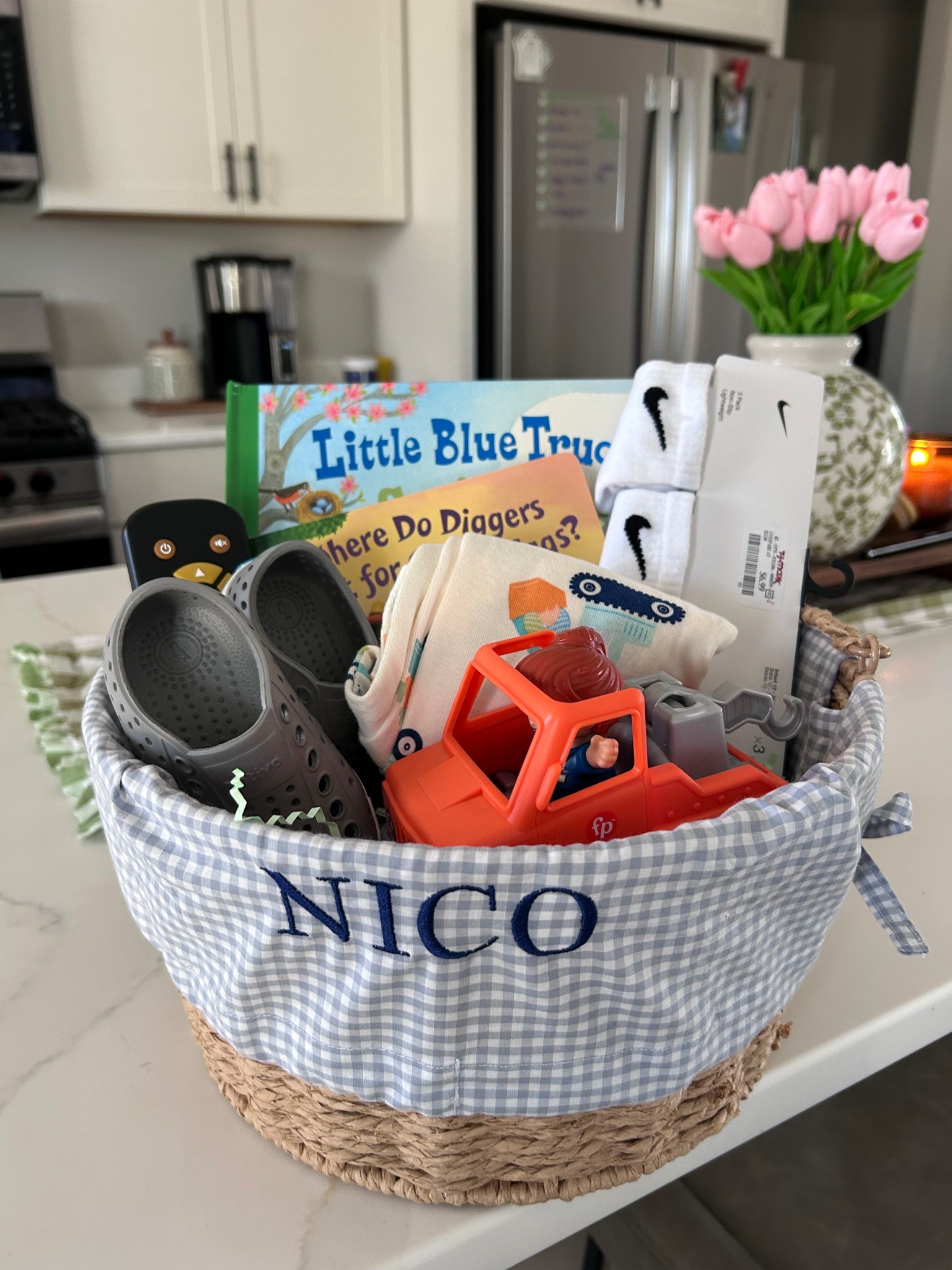 Easter basket for my 11 month old 🐣💙

#LTKKids #LTKmomlife