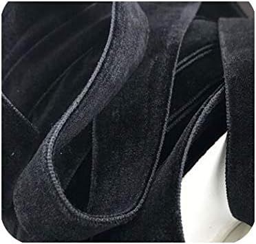 Black Nylon Double Face Velvet Ribbon,Velour Ribbon Webbing DIY Accessories 5yard Lot,Black,9mm X... | Amazon (US)