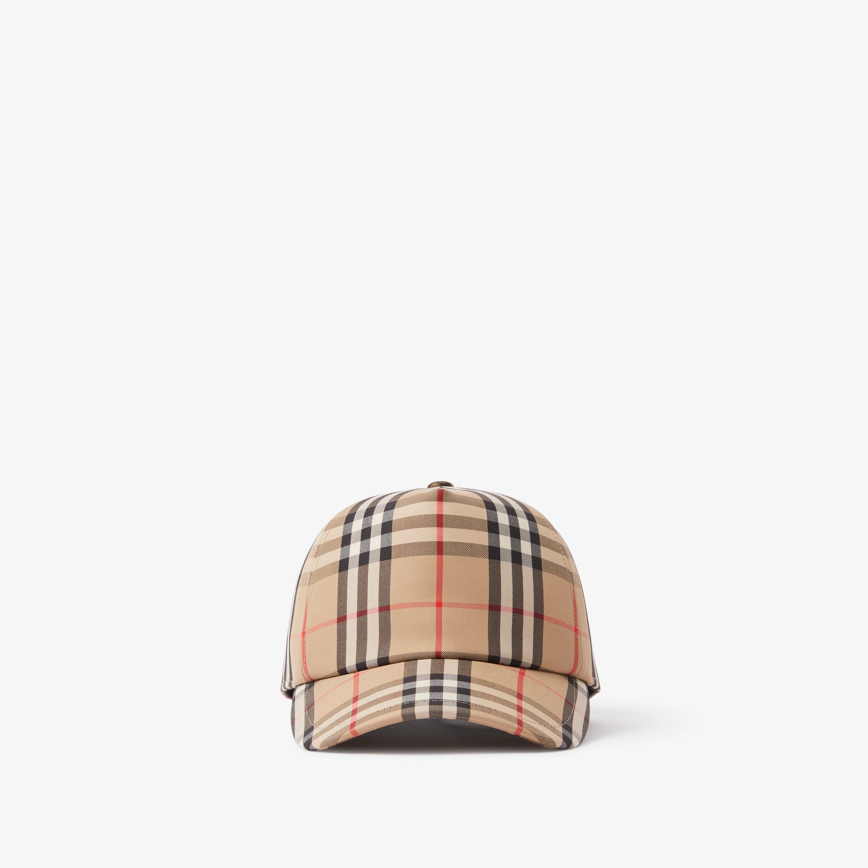 Logo Appliqué Vintage Check Cap in Archive Beige | Burberry® Official | Burberry (US)
