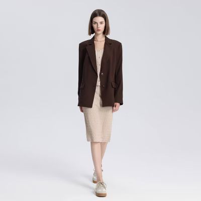 Women's Longline Blazer - A New Day™ Dark Brown | Target