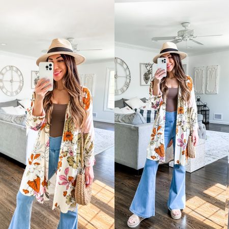 Jeans small 30 inseam, tank small, floral top xs, sandals tts. Amazon, flare jeans, flares, country concert outfit, Nashville outfit, boho outfit 

#LTKfindsunder50 #LTKover40 #LTKsalealert