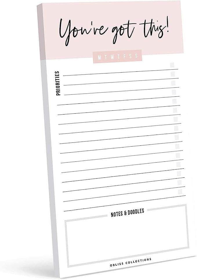 Bliss Collections to Do List Notepad, You've Got This, Magnetic Weekly and Daily Planner for Orga... | Amazon (US)