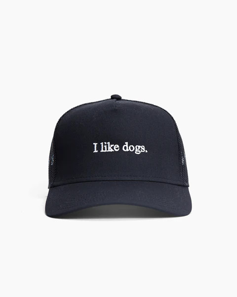 I like dogs. | Trucker Hat | Black | Diogie