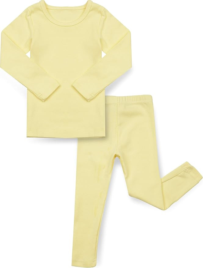 AVAUMA Baby Boys Girls Pajama Set Kids Toddler Snug fit Basic Cotton Sleepwear pjs for Daily | Amazon (US)