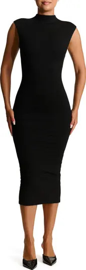 Naked Wardrobe Butter Cap Sleeve Midi Dress | Nordstrom | Nordstrom