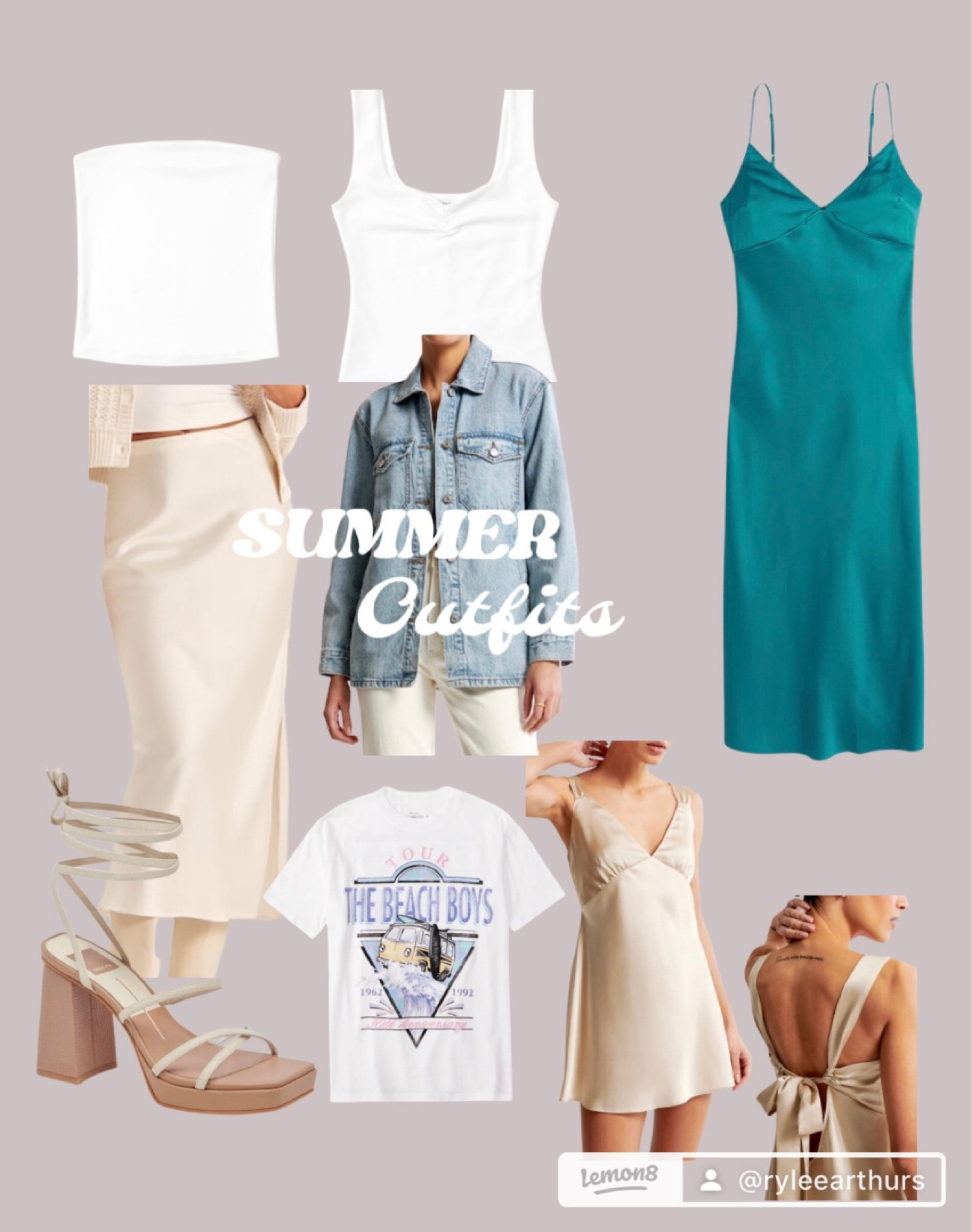 Abercrombie 15% off spring & summer pieces! Extra 15% off with code AFVIVIANE 

Spring outfits, spring break outfit ideas, spring dress, sundress, dinner outfit, beach vacation outfits, band tees, maxi skirt, silk skirt, tube top outfit, stain maxi dress, beach vacation style, resort outfit, block heels, lace up heels, denim jacket 

#LTKstyletip #LTKSeasonal #LTKsalealert