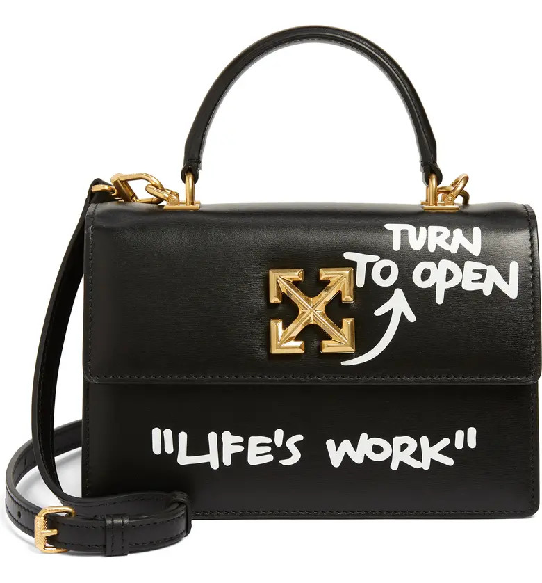 Jitney 1.4 Quote Leather Top Handle Bag | Nordstrom