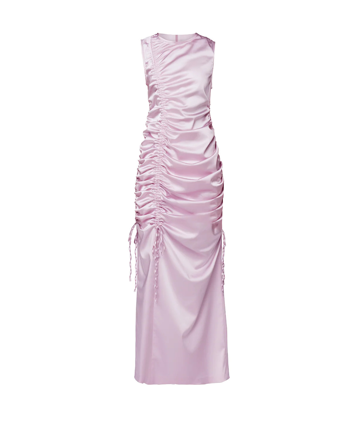 Nadine Ruched Midi Dress in Dusty Pink | Mode Sportif