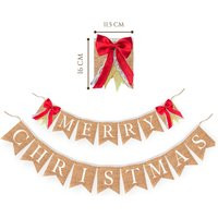 Christmas Decorations - Merry Christmas Banner Vintage Rustic Holiday Banner- Garland Photoprop | Etsy (US)