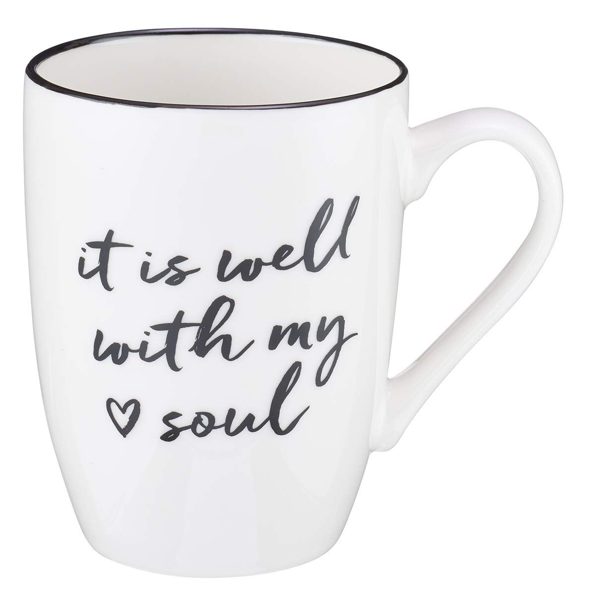 Well With My Soul Ceramic Christian Coffee Mug for Women and Men - Inspirational Coffee Cup and Chri | Amazon (US)