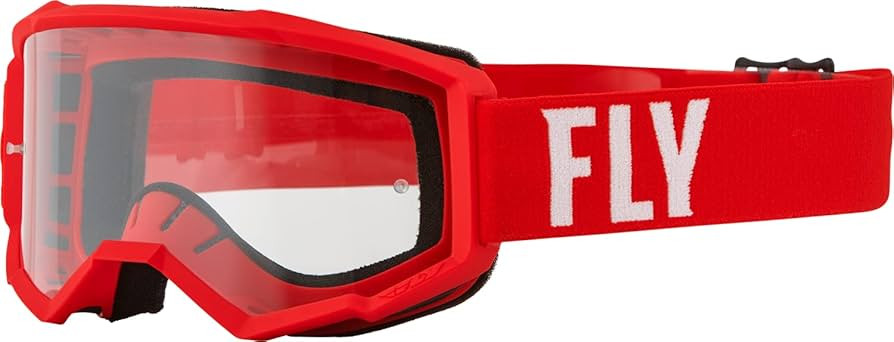 Fly Racing 2022 Youth Focus Goggles (Red/White Clear Lens) | Amazon (US)