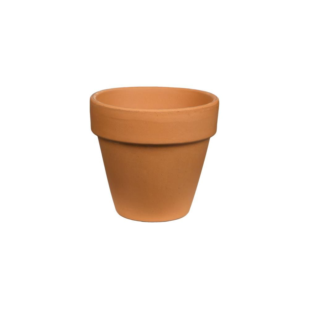 8 in. Terra Cotta Clay Pot | The Home Depot