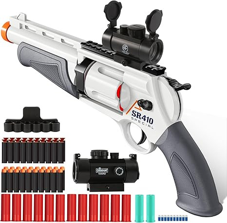 Toy Guns for Boys, Shotgun Foam Blaster, Enhanced Revolver Children Outdoor CS Soft Bullet Toy Ri... | Amazon (US)